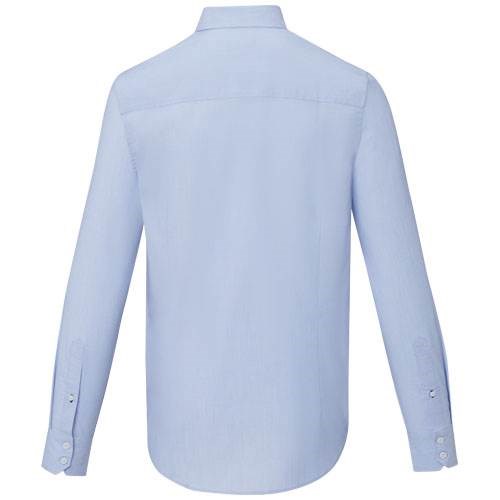 Obrázky: Sv. modrá pánská košile, dl. rukáv-certif. GOTS, M, Obrázek 2