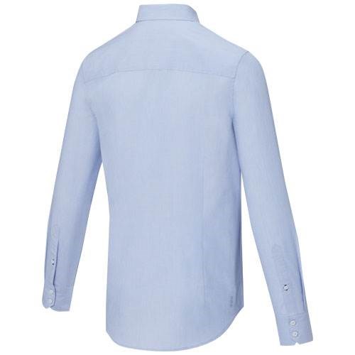 Obrázky: Sv. modrá pánská košile, dl. rukáv-certif. GOTS, XL, Obrázek 3