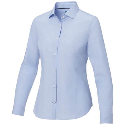 Obrázky: Sv. modrá dámská košile, dl. rukáv-certif. GOTS, XL