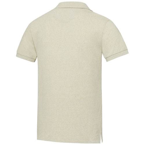 Obrázky: Béžová unisex recyklovaná polokošile 200g, L, Obrázek 3
