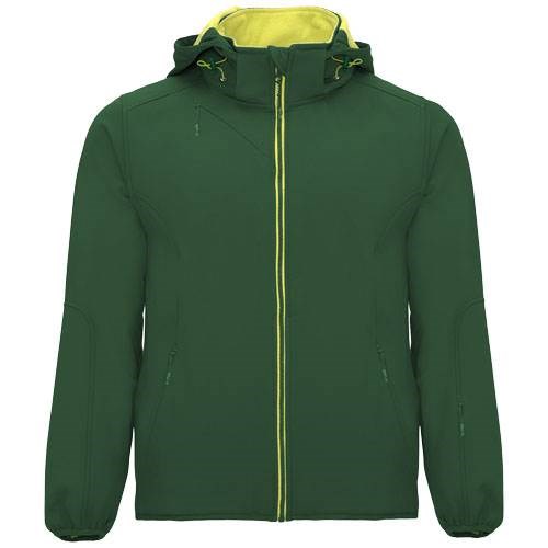 Obrázky: Zelená unisex softshellová bunda Siberia XL