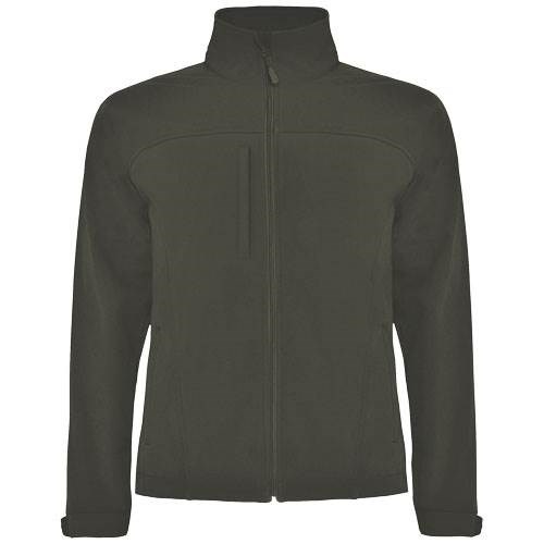 Obrázky: Zelená unisex softshellová bunda Rudolph XL