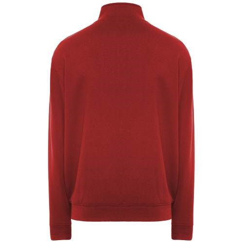 Obrázky: Červená unisex mikina na zip Ulan 280, L, Obrázek 2