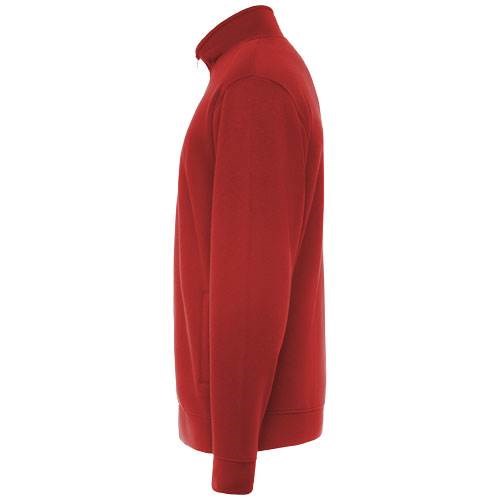 Obrázky: Červená unisex mikina na zip Ulan 280, L, Obrázek 7