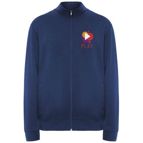 Obrázky: Modrá unisex mikina na zip Ulan 280, XXXL, Obrázek 3