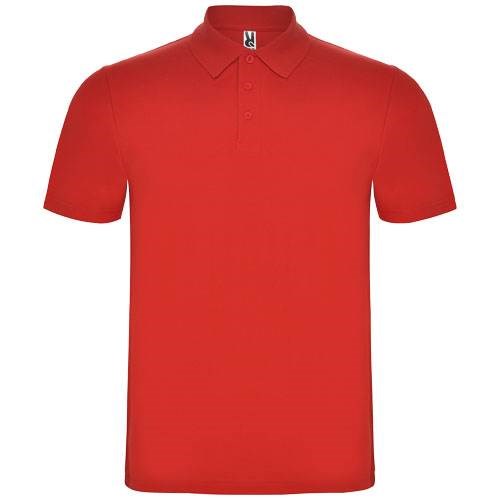 Obrázky: Červená unisex polokošile Austral 180, XXL