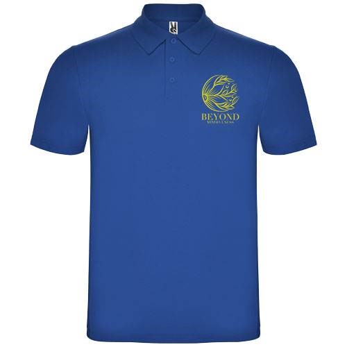 Obrázky: Modrá unisex polokošile Austral 180, XXL, Obrázek 3