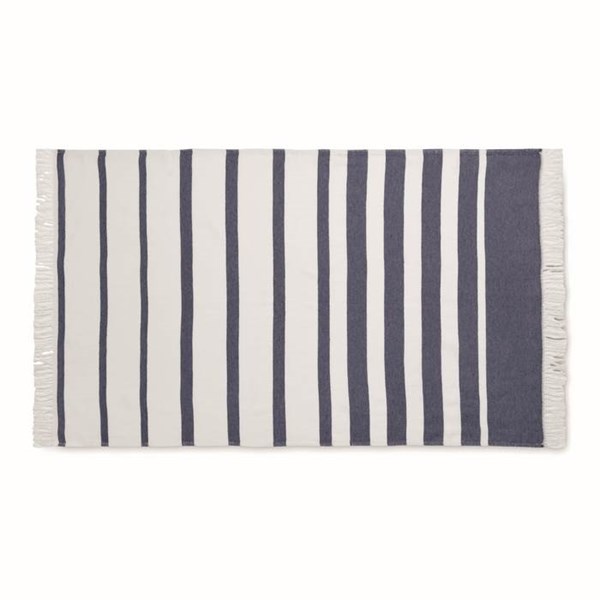 Obrázky: Modrá osuška SEAQUAL® hammam 100x170 cm, Obrázek 2