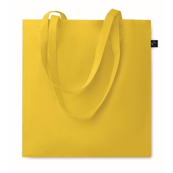 Obrázky: Žlutá nákupní taška z fairtrade BA 140g, delší uši