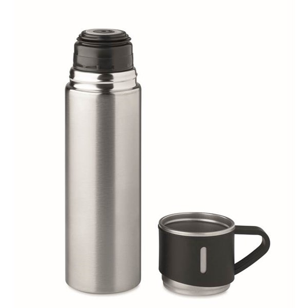 Obrázky: Matně stříbrná nerez. termoska 420ml s hrnkem 150ml, Obrázek 2