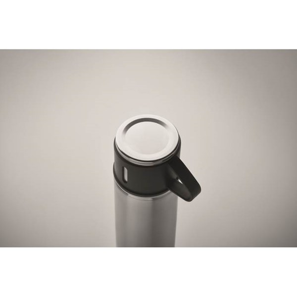 Obrázky: Matně stříbrná nerez. termoska 420ml s hrnkem 150ml, Obrázek 3