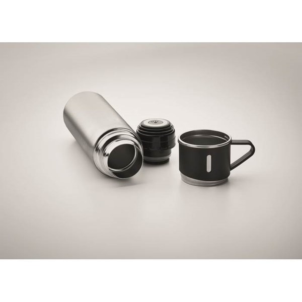 Obrázky: Matně stříbrná nerez. termoska 420ml s hrnkem 150ml, Obrázek 4