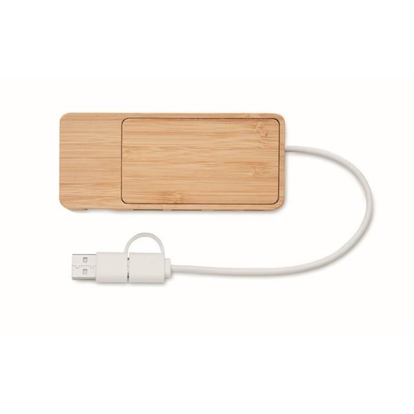 Obrázky: Čtyřportový bambusový USB rozbočovač, Obrázek 4