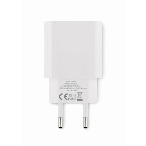 Obrázky: 20W síťový adaptér do zásuvky, USB-C, Obrázek 4