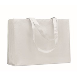Obrázky: Taška z netkané textilie RPET, dlouhé d., bílá