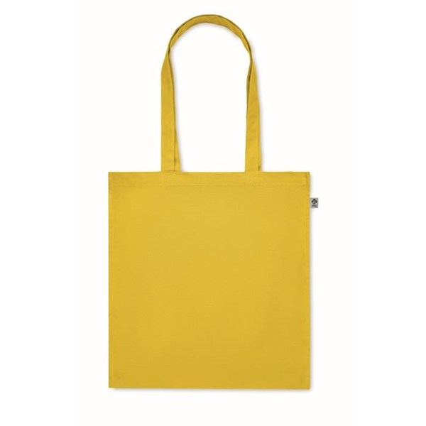 Obrázky: Žlutá nákupní taška 220g, bio BA, dl. držadla, Obrázek 4
