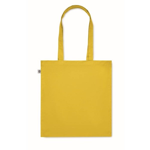 Obrázky: Žlutá nákupní taška 220g, bio BA, dl. držadla, Obrázek 5
