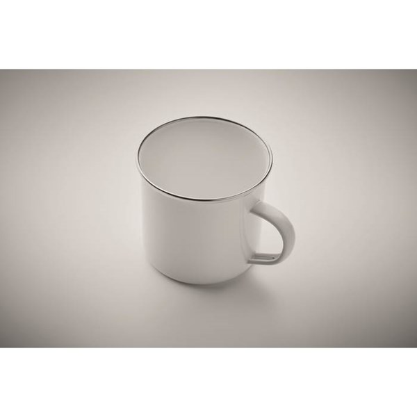 Obrázky: Sublimační bílý smaltovaný retro hrnek 500 ml, Obrázek 4