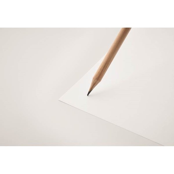 Obrázky: Přírodní ořezaná tužka s gumou, Obrázek 3
