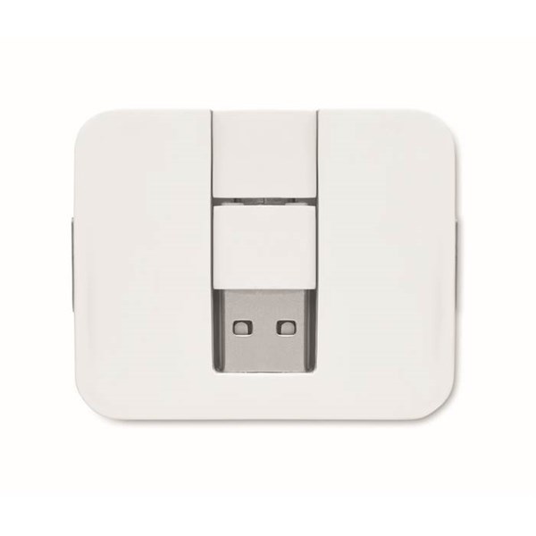 Obrázky: 4portový USB rozbočovač, bílý, Obrázek 4
