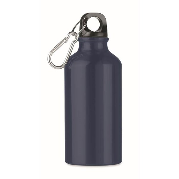 Obrázky: Hliníková láhev 400 ml, tmavě nám. modrá