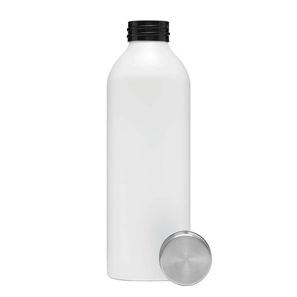 Obrázky: Bílá hliníková láhev na pití 750 ml, šroub. víčko, Obrázek 3