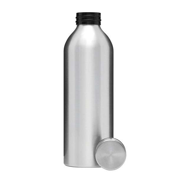 Obrázky: Stříbrná hliník.láhev na pití 750 ml, šroub. víčko, Obrázek 4