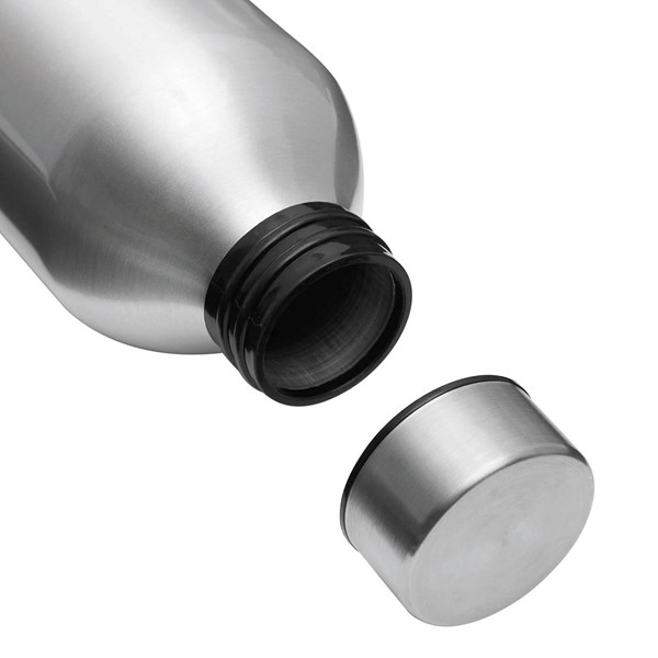 Obrázky: Stříbrná hliník.láhev na pití 750 ml, šroub. víčko, Obrázek 6