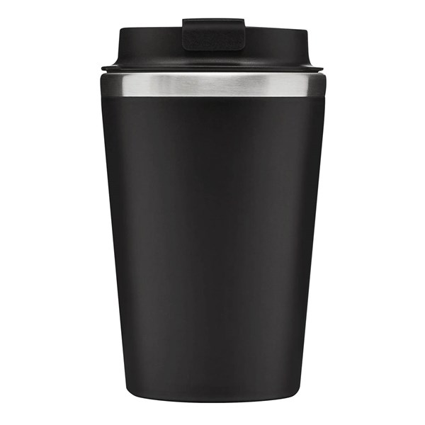 Obrázky: Dvoustěnný termohrnek 350ml nerez/plast černý, Obrázek 2