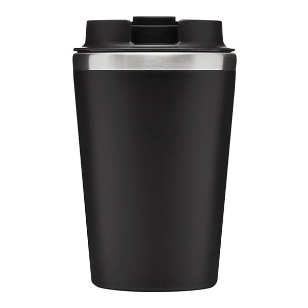 Obrázky: Dvoustěnný termohrnek 350ml nerez/plast černý, Obrázek 4