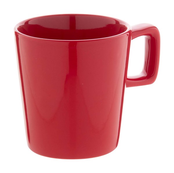 Obrázky: Lesklý červený keram. hrnek v kraft. krabičce 280ml, Obrázek 2