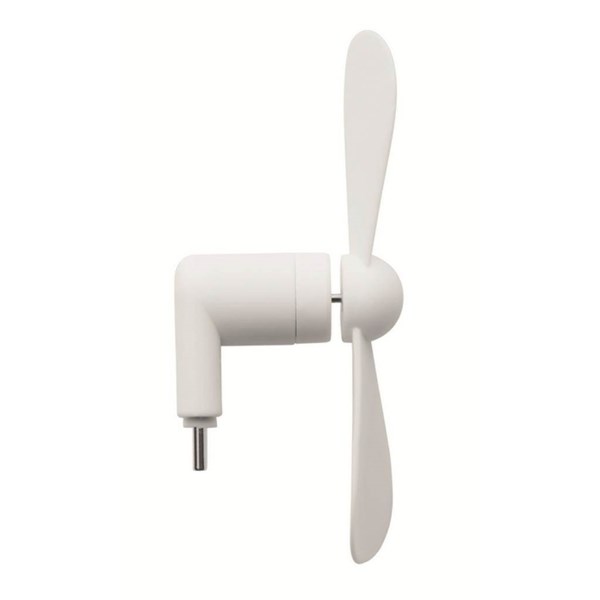 Obrázky: Přenosný ventilátor USB-C pro chytré telefony, bílá, Obrázek 2