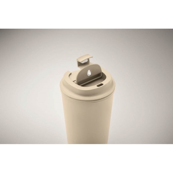 Obrázky: Béžový kelímek ze 100% PLA kukuřice, 350ml, Obrázek 2