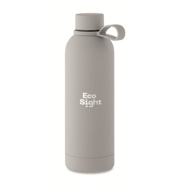 Obrázky: Šedá termoska 500ml z rec. oceli s pogum.povrchem, Obrázek 9