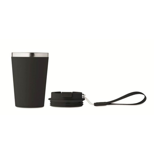 Obrázky: Černý termohrnek z rec. oceli 350 ml s poutkem, Obrázek 6