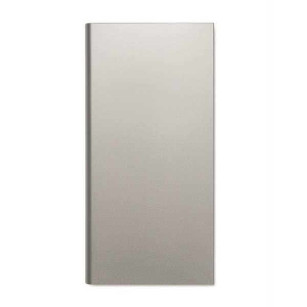 Obrázky: Mat. stříbrná powerbanka 8000 mAh z recykl. hliníku, Obrázek 3