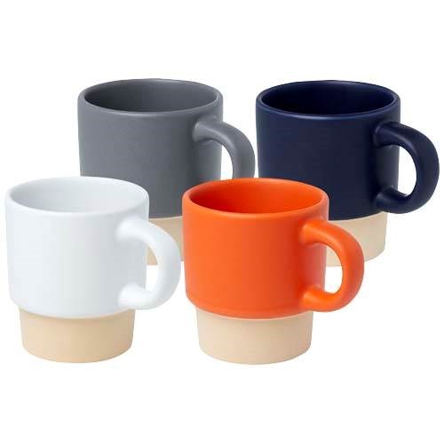 Obrázky: Tm.modrý matný stohovatelný šálek na espresso 130ml, Obrázek 4