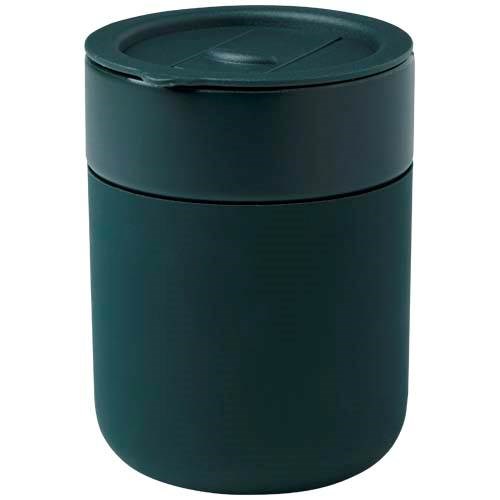 Obrázky: Keramický hrnek 330ml, silik obal, víčko, zelená