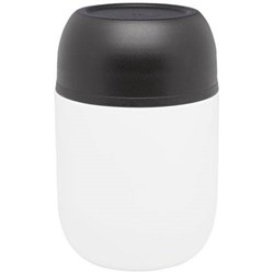 Obrázky: Dvouplášťová dóza na svačinu 480ml, bílo/černá
