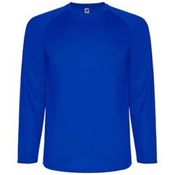 Obrázky: Dětské sport. triko dl.ruk. 150g, modré, vel.8