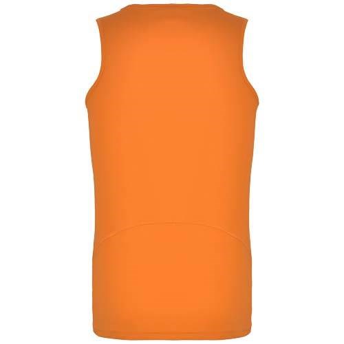 Obrázky: Andre 140 pánské triko bez rukávů fluor.oranžové L, Obrázek 2