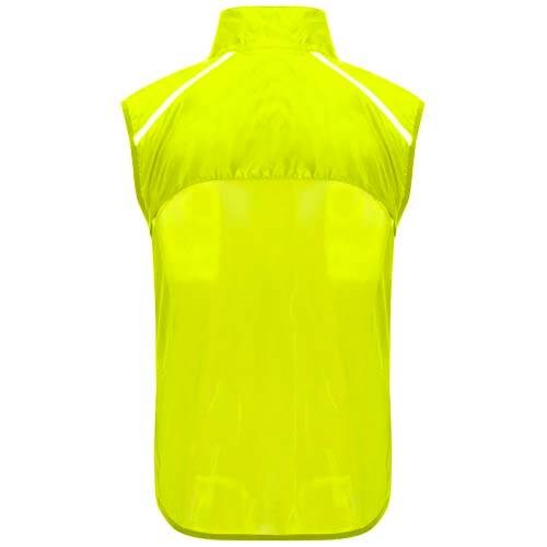 Obrázky: Jannu unisex lehká běžecká vesta fluor.žlutá L, Obrázek 2