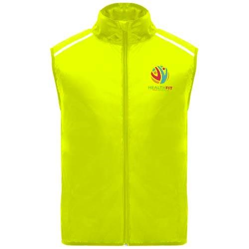 Obrázky: Jannu unisex lehká běžecká vesta fluor.žlutá XS, Obrázek 7