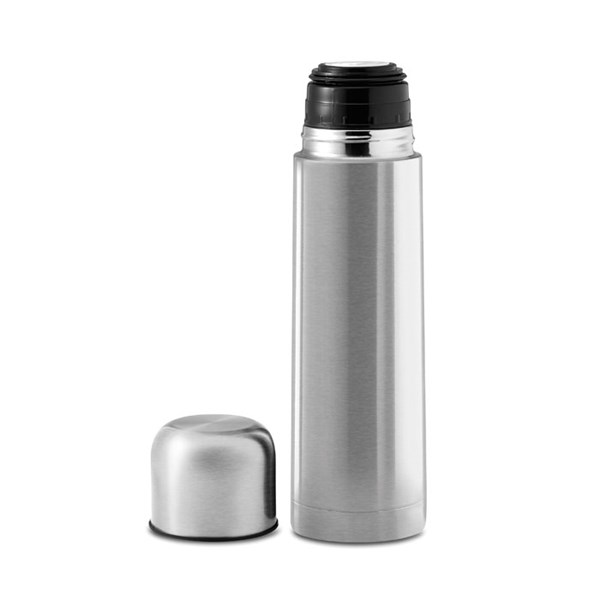 Obrázky: Stříbrná nerezová dvouplášťová termoska 500 ml, Obrázek 2