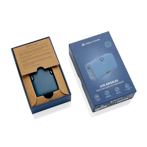 Obrázky: Powerbanka Urban Vitamin 5000mAh 20W PD, modrá, Obrázek 13