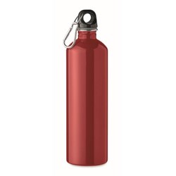 Obrázky: Jednostěnná nerezová láhev 750 ml, červená