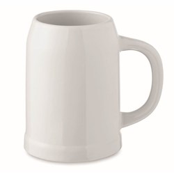 Obrázky: Bílý keramický půllitr vhodný pro sublimaci 500 ml