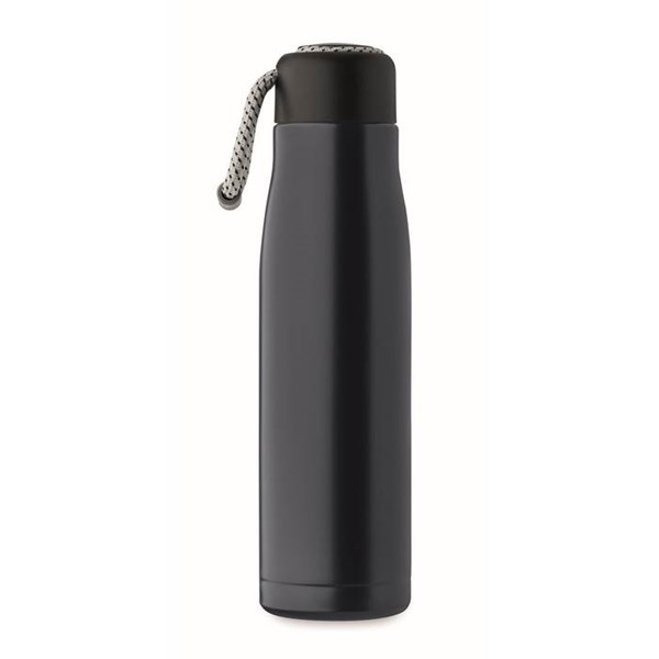 Obrázky: Dvoustěnná nerez. láhev s poutkem 500 ml, nám.modrá, Obrázek 4