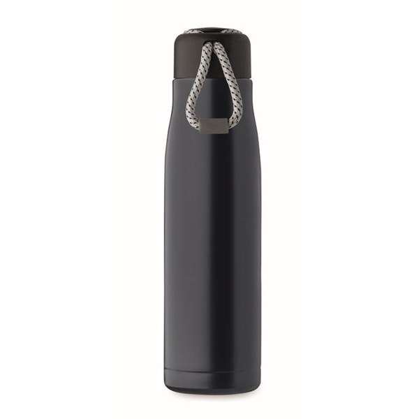 Obrázky: Dvoustěnná nerez. láhev s poutkem 500 ml, nám.modrá, Obrázek 5