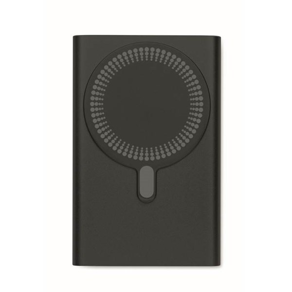 Obrázky: Powerbanka 5000 mAh s bezdrát.magnet.nabíj., černá, Obrázek 4